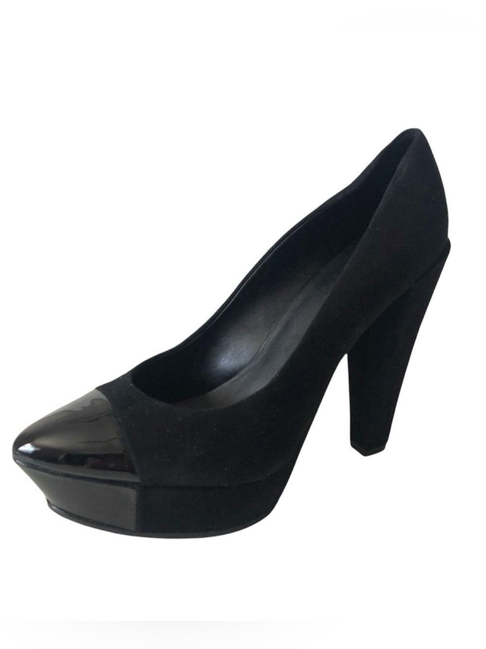 Suede Platform Pumps by Theory